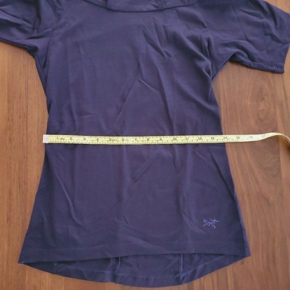 Arc'teryx A2B Cowl Neck Short Sleeve Tee Blue S - Picture 8 of 8
